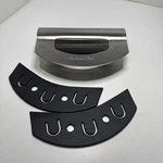 Checkered Chef Mezzaluna Salad Chopper Stainless Steel Rocker Rocking Knife Euc. Fixed Price $22.79.