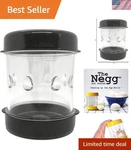 Elegant Black Boiled Egg Peeler: Effortless Peeling Culinary Enthusiasts. Fixed Price $26.99.