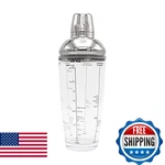 Houdini 24OZ Glass Cocktail Shaker, Includes Six Recipes. Fixed Price $36.93.