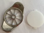 Pampered Chef Apple Corer Wedger 10 Slice Stainless Steel W/cover #2427 Nice. Fixed Price $14.95.