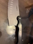 Ronco Six Star Rocker Knife Stainless Steel Meat Cleaver Kitchen Chopper. Fixed Price $22.00.