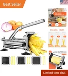 Heavy-duty Potato Cutter Ergonomic Design With 3 Blade Sizes For Perfect Fries. Fixed Price $174.97.