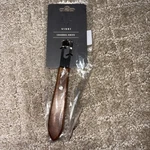Viski Channel Knife, Citrus Zester And Orange Peeler Tool, Walnut Wood. Fixed Price $10.00.