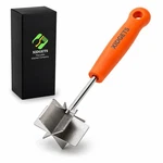 Stainless Steel Mini Meat Chopper Masher 6-BLADE Ground Beef Tool 7" Retro. Fixed Price $19.27.
