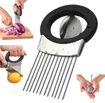 Fantexy Onion Slicer Holder, Stainless Steel For Slicing, Tomato. Fixed Price $14.39.