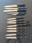 Vintage Slitzer Germany Kitchen Knives Rostfrei Chefs-bread-steak-pairing. Fixed Price $35.00.