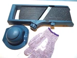 Mandoline Curtis Stone Blue Nonstick 787-685. Fixed Price $24.00.
