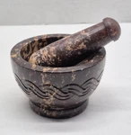 Vintage Antique Mortar & Pestle Soapstone Grinder Herb Medicine Tea Carved. Fixed Price $35.00.