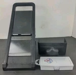 Matfer Mandoline Slicer With Safety Pusher & Box Of Blades France. Fixed Price $29.95.