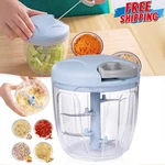900ML Vegetable Chopper Manual Food Processor Hand Pull String Big Garlic Mincer. Fixed Price $18.99.