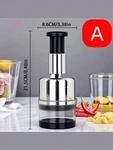 Stainless Steel Garlic Press & Mini Food Chopper Durable Kitchen Tool. Fixed Price $12.99.