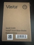 Vasta Veggie & Fruit Sheet Slicer Blades - 31485. Fixed Price $6.00.