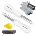Oyster Shucking Knife And Gloves Set Included 2PCS Shucker Opener New .... Fixed Price $16.37.