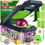 Homehacks Vegetable Chopper Cutter, 12 In Kitchen Gadget, Dicer, Sli. Fixed Price $23.59.