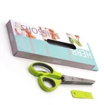 Herb Scissors Stainless Steel - Multipurpose Kitchen Shear With 5 Blade Gadget. Fixed Price $12.95.
