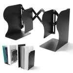 Qwork Adjustable Bookends 2 Pack, Expandable Scissor Divider Metal Black. Fixed Price $28.02.
