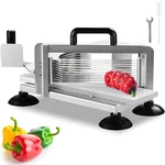 Vevor Commercial Tomato Slicer 1/4" Manual Cutter Stainless Steel. Fixed Price $68.99.
