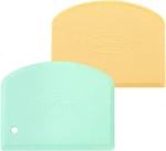Unicook Dough Scraper, Flexible Bowl Nonslip Bench Cutter With Measure. Fixed Price $17.99.