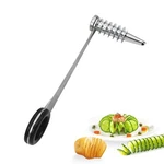 Xanadued Piranha Spiral Cutter For Potatoes, Stainless Steel 1.7", Silver. Fixed Price $13.35.