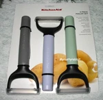 Kitchenaid 3 Piece Peeler Set - Stainless Steel Straight Serrated Julienne. Fixed Price $24.95.