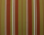 Outdura Sonata Ginger Orange Striped Outdoor Indoor Multiuse Fabric By Yard 55"W. Fixed Price $13.99.