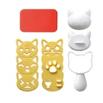 Cat Rice Ball Mold Onigiri Shaper Bento Tool Kids Lunch Maker With Nori Cutter. Fixed Price $8.60.
