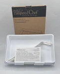 Pampered Chef Coating Trays & Tool #2605 Stackable W/ Tongs With Box. Fixed Price $22.00.