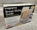 Nos Vtg Presto Bread Slicing Guide With Coded Slots 08610 Factory Sealed. Fixed Price $24.97.