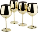 Stainless Steel Wine Glass 18OZ - Set Of 4 Gold 3.6" X 8.3" H (850978). Fixed Price $68.99.