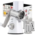 Geedel Rotary Cheese Grater, Kitchen Mandoline Vegetable Slicer With 3 White. Fixed Price $45.99.