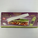 Vidalia Wizard, Vegetable And Fruit Chopper With 2 Cup Base Stainless Steel. Fixed Price $26.99.