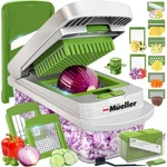 Mueller 10-IN-1 Vegetable Chopper, Onion Mincer, French Fry Cutter & Slicer. Fixed Price $49.95.