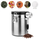 Coffee Canister Airtight Storage Container 62FL Stainless Steel Jar. Fixed Price $19.94.