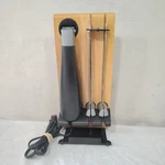 Cuisinart CEK-40 Electric Knife Black With Wood Holder Wall Mount Tested. Fixed Price $22.93.