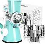 Rotary Cheese Grater For Kitchen Shredder With 3 Interchangeable Blades. Fixed Price $33.64.