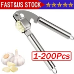 Garlic Press Crusher Squeezer Masher Mincer Stainless Steel Manual Kitchen Tool. Fixed Price $32.84.