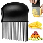 Jayvar Crinkle Cutter, French Fry For Potatoes Stainless Steel Black. Fixed Price $17.17.