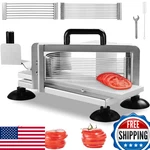 Vevor Commercial Tomato Slicer 1/43/83/16 Cutter Stainless Steel. Fixed Price $115.04.
