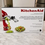 Kitchenaid 7 Blade Spiralizer Plus With Peel, Core And Slice - (KSM2APC). Fixed Price $80.17.
