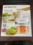Ambiano Electric Spiralizer 3 Blades Wide Ribbon, Large/shredded Preowned. Fixed Price $20.00.