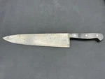 Large Antique Carbon Steel Chefs Knife, 10 1/2" Blade, Overall 16". Fixed Price $133.48.