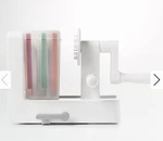 Oxo Good Grips 3-BLADE Tabletop Spiralizer With Stronghold Suction, White. Fixed Price $19.00.