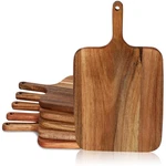 Hoolerry 6 Pcs Wood Cutting With Handle 14 X 8 Inch Pizza Serving Board.... Fixed Price $65.02.