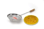 Hazel Stainless Steel Boondi Maker Wooden Handle Jhara For Laddu Raita Sweets. Fixed Price $54.00.