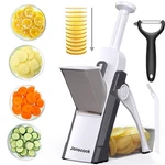 Safe Mandoline Slicer For Kitchen, Adjustable Thickness 0.1-8 Mm, Professional. Fixed Price $42.34.