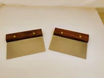 Dexter Usa Lot Of (2) S496 Wood Handle Dough Cutters/scrapers 6X3 FACTORY2ND. Fixed Price $24.99.