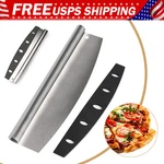14"PROFESSIONAL Stainless Steel Food Pizza Cutter Rocker Ultra Sharp Knife. Fixed Price $8.99.