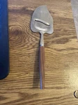 Vintage Kane Kuts Stainless Cheese Slicer, Wood Handle Japan. Fixed Price $8.99.