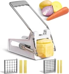 French Fry Cutter With 2 Stainless Steel Blades Potato For Slicing. Fixed Price $49.99.