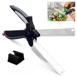 2 1 Kitchen Scissors For Food Stainless Steel Blade & Plastic Cutting Board. Fixed Price $12.95.
